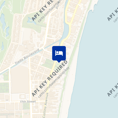 location of hotel on a map