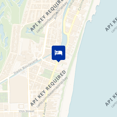 location of hotel on a map
