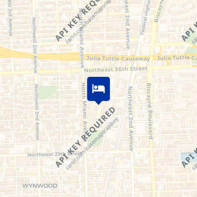 location of hotel on a map