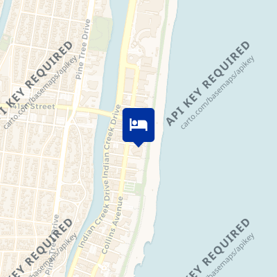 location of hotel on a map