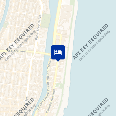 location of hotel on a map
