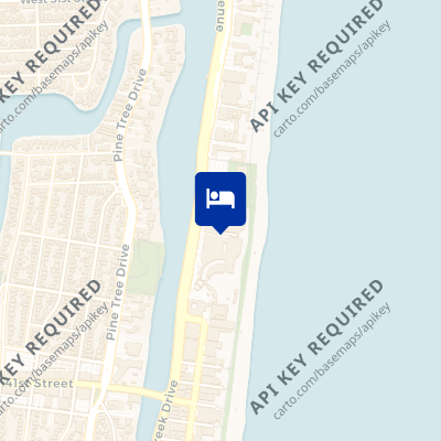 location of hotel on a map