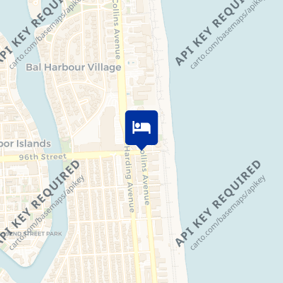 location of hotel on a map
