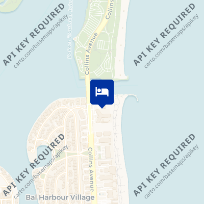 location of hotel on a map