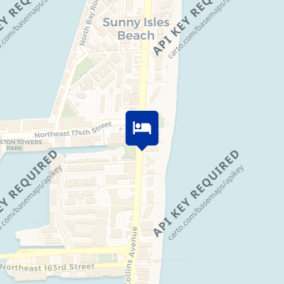 location of hotel on a map
