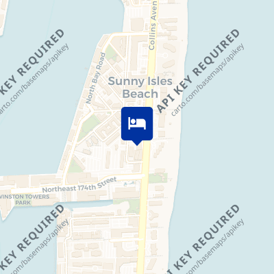 location of hotel on a map