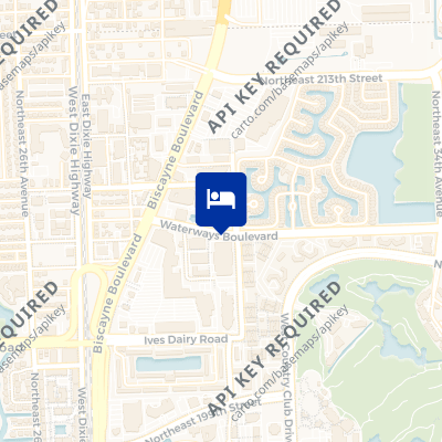 location of hotel on a map