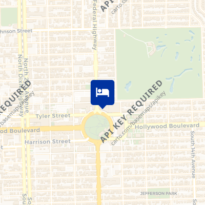 location of hotel on a map