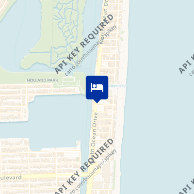 location of hotel on a map