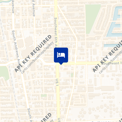 location of hotel on a map