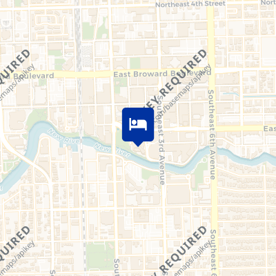 location of hotel on a map