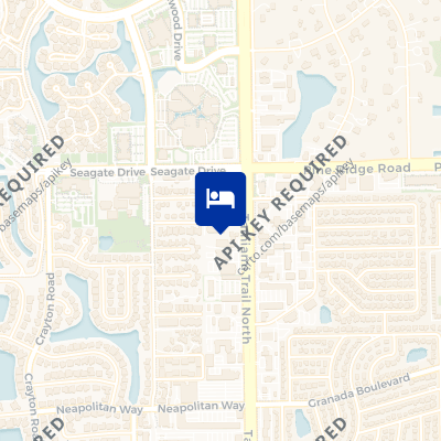 location of hotel on a map