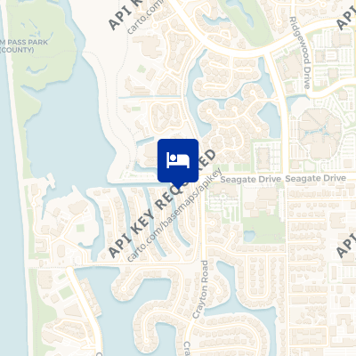 location of hotel on a map
