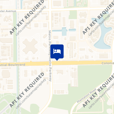 location of hotel on a map