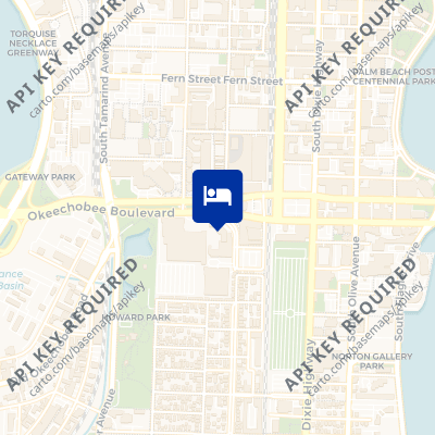 location of hotel on a map