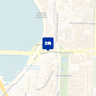 location of hotel on a map