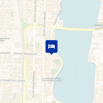 location of hotel on a map