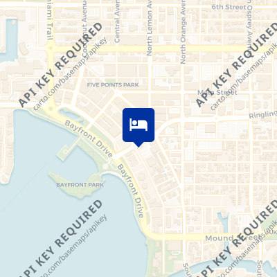 location of hotel on a map