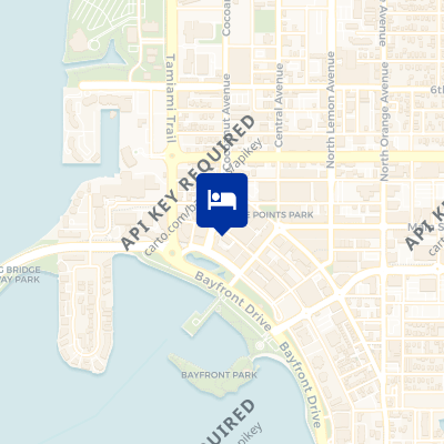 location of hotel on a map