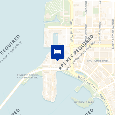 location of hotel on a map