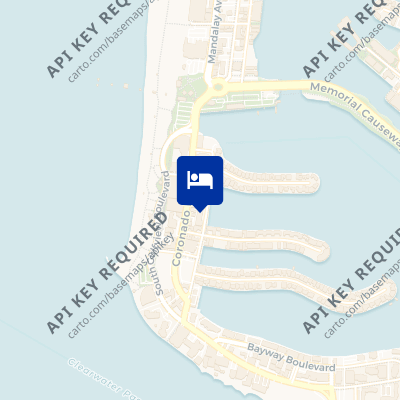 location of hotel on a map