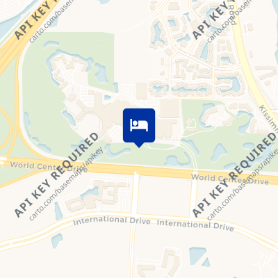 location of hotel on a map