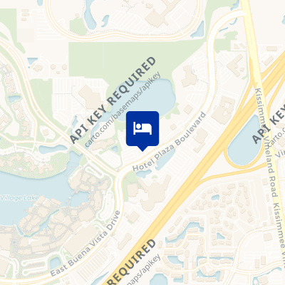 location of hotel on a map