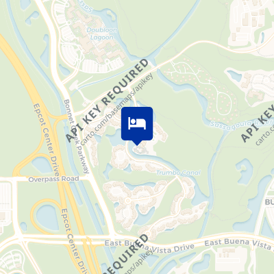 location of hotel on a map