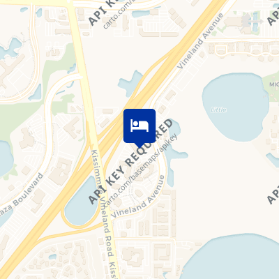 location of hotel on a map