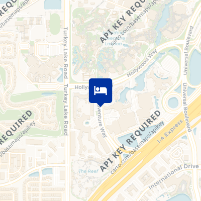 location of hotel on a map