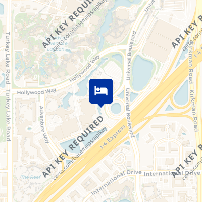 location of hotel on a map