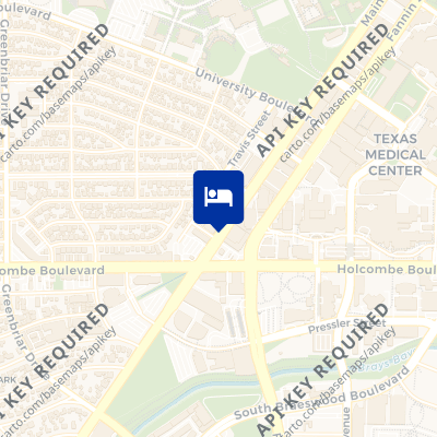 location of hotel on a map