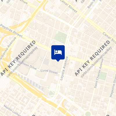 location of hotel on a map