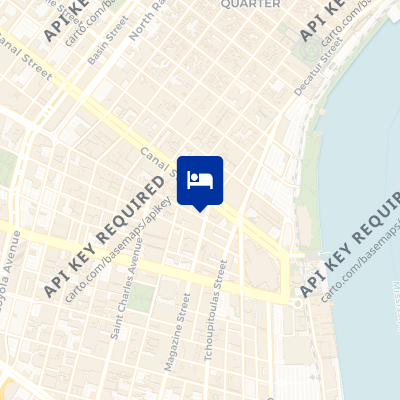 location of hotel on a map