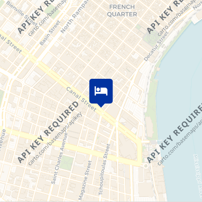 location of hotel on a map