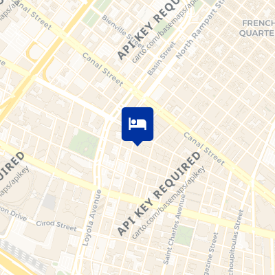 location of hotel on a map