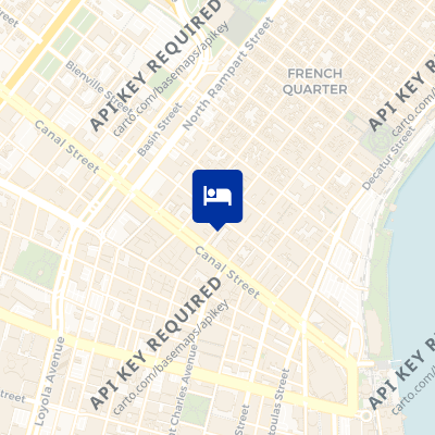 location of hotel on a map
