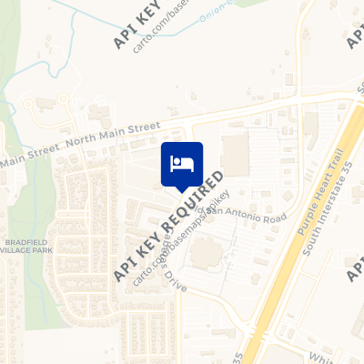 location of hotel on a map
