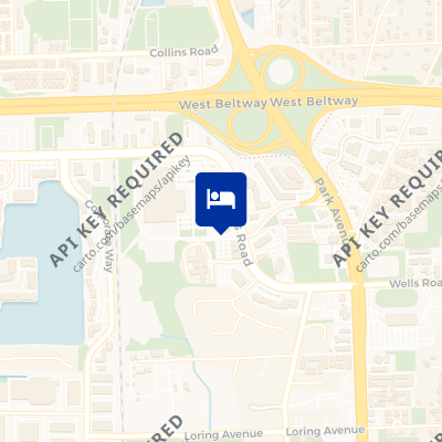 location of hotel on a map