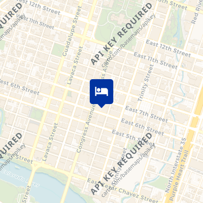 location of hotel on a map