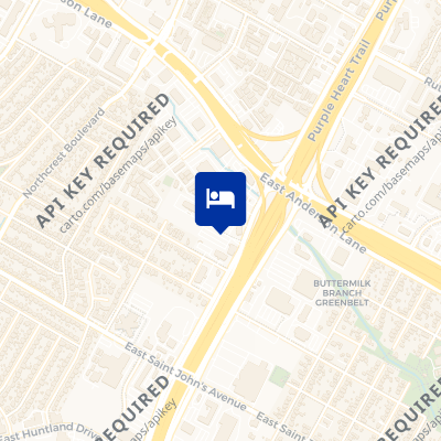 location of hotel on a map