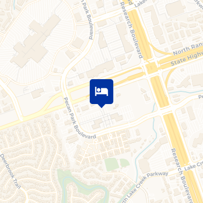 location of hotel on a map