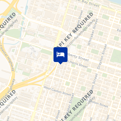 location of hotel on a map
