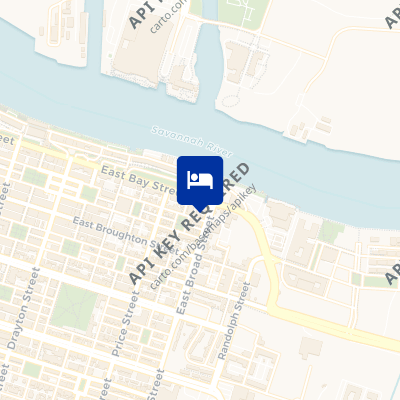 location of hotel on a map