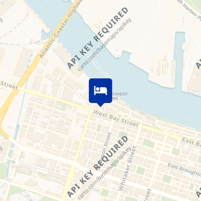 location of hotel on a map
