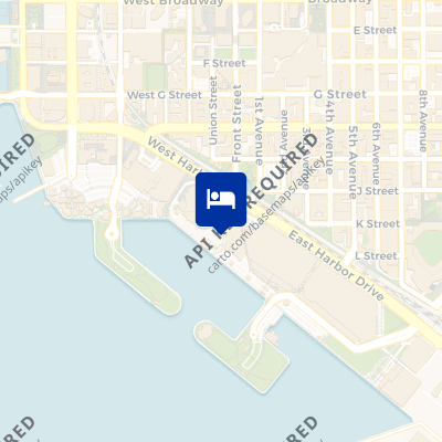 location of hotel on a map