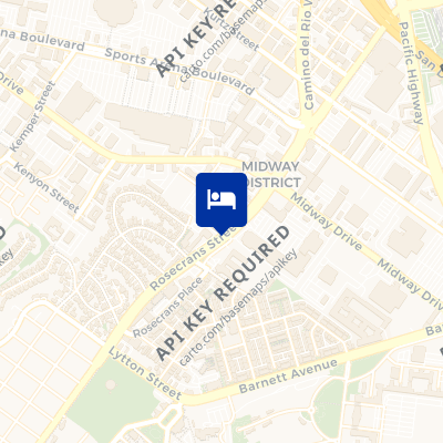 location of hotel on a map