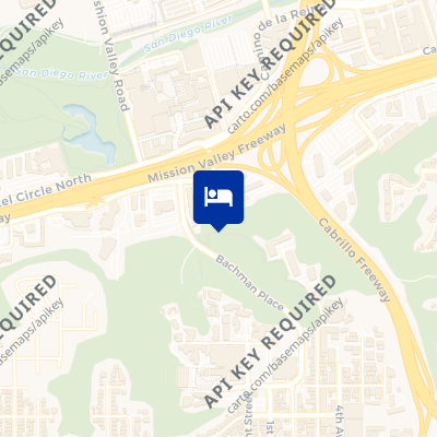 location of hotel on a map