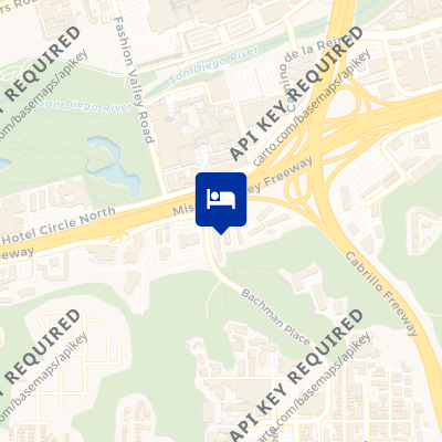 location of hotel on a map