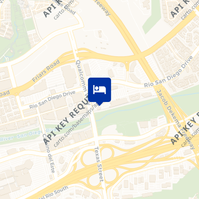 location of hotel on a map
